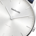 Classico 40 Distresso Argento Argento Blu - Lambretta Watches - Lambrettawatches