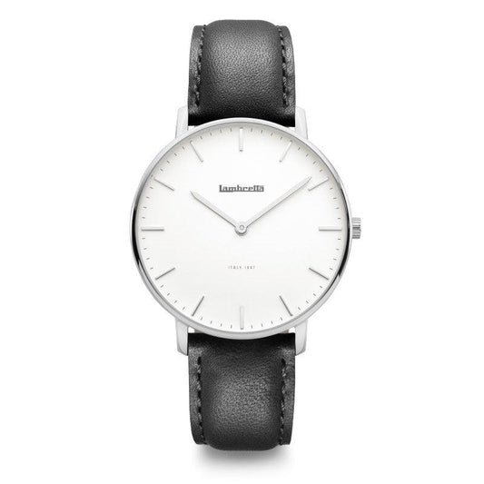Classico 40 Argento Bianco Nero - Lambretta Watches - Lambrettawatches