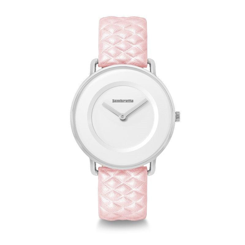 Mia 34 Trapuntato argento bianco rosa - Lambretta Watches - Lambrettawatches
