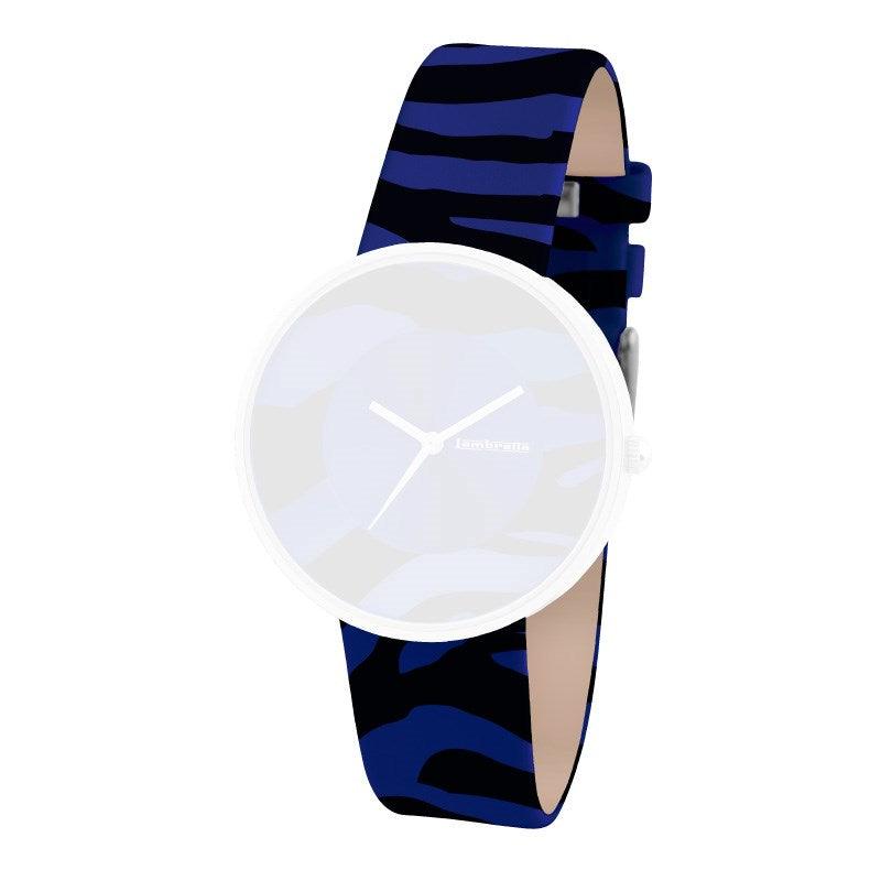 Cinturino in pelle Cielo Zebra Blue (18 mm) - Lambretta Watches - Lambrettawatches