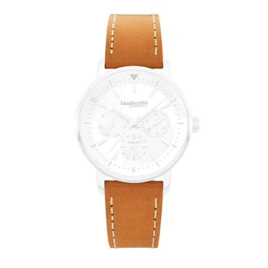 Cinturino in pelle di Imola (18 mm) Tan - Lambretta Watches - Lambrettawatches