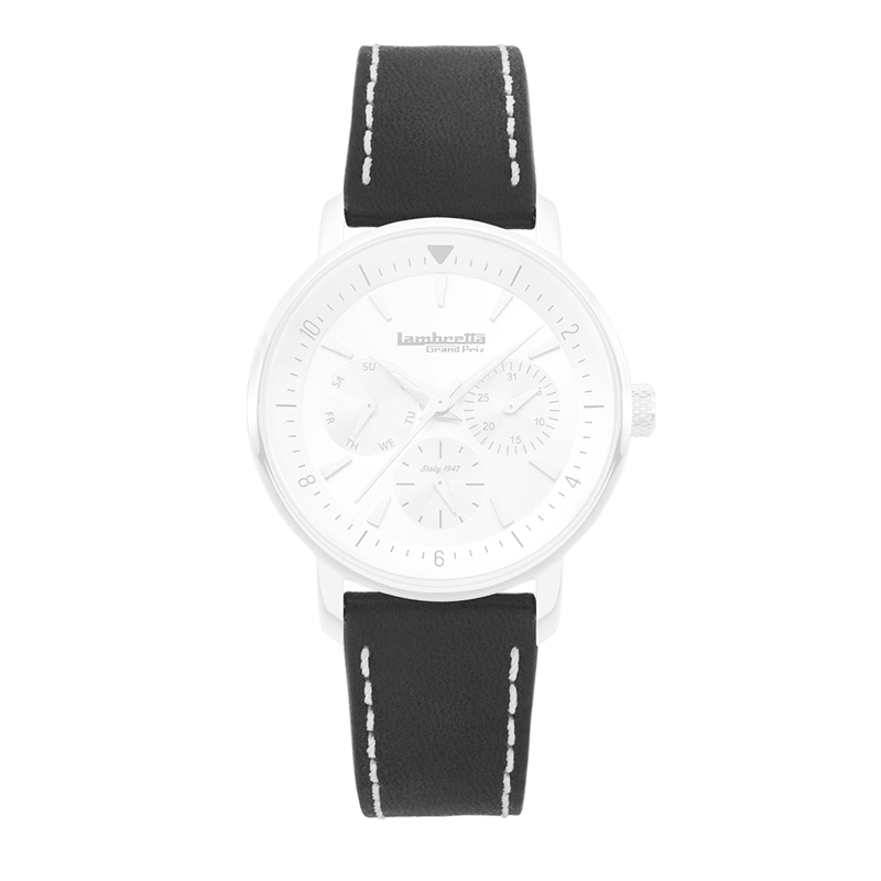 Cinturino in pelle nera di Imola (18 mm) - Lambretta Watches - Lambrettawatches